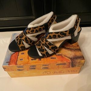 Bella Vita Leopard Jodi Sandal